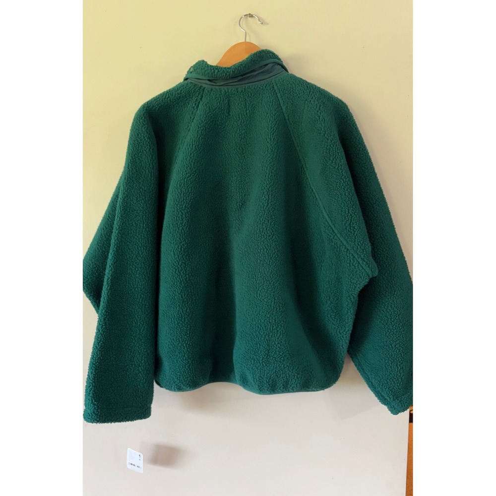 Free People FP Movement Hit The Slopes Fleece Jacket Evergreen Green Large NEW - Picture 2 of 5